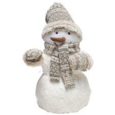 37cm White Snowman Christmas Decoration