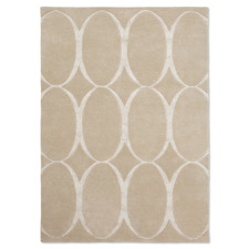 Beige Renaissance Hand-Tufted Wool-Blend Rug