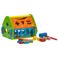 Kids' Multi-Coloured Wooden Playhouse