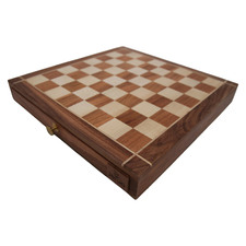 Natural Chess & Checker Board Game Set