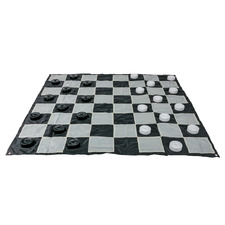 Mega Draughts Outdoor Checker Game Set