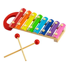 Kids' 3 Piece Wooden Xylophone & Mallets Set