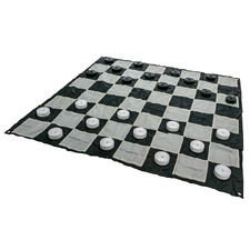 Mega Draughts Outdoor Checker Game Set