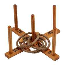 40cm Wooden Outdoor Quoits Set