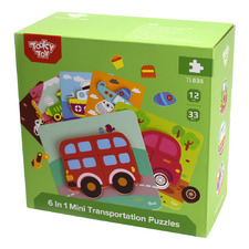 Tooky Toy Mini Transportation Puzzle