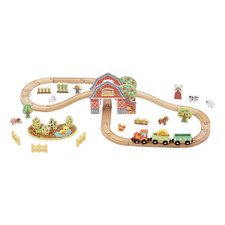Tooky Toy Wooden Farm Train Playset