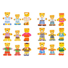 Kaper Kidz Dressing Bear Family Puzzle