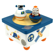 Kids' Rocket Wooden Music Box