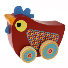 Kids' Chicken Wind & Walk Wooden Music Box