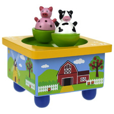 Kids' Farm Wooden Music Box
