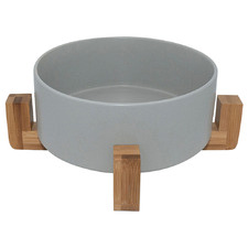 Louie Living Medium Pet Bowl with Stand