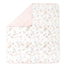 Living Textiles Butterfly & Gingham Cotton Cot Comforter