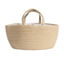 Living Textiles Natural Cotton Rope Nappy Caddy
