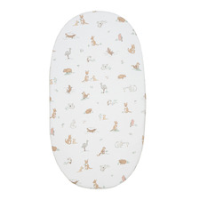 Living Textiles Australiana Organic Cotton Bassinet Fitted Sheet