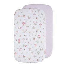 Living Textiles 2 Piece Whimsical Wonderland Organic Cotton Fitted Sheet Set