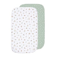 Living Textiles 2 Piece Australiana Organic Cotton Fitted Sheet Set