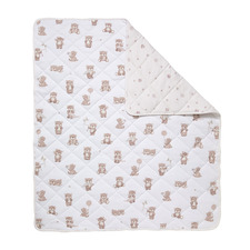 Living Textiles Cuddly Bear Reversible Organic Cotton Cot Comforter