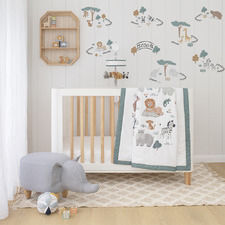 Lolli Living 4 Piece Day at the Zoo Wall Decal Set