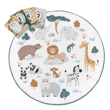 Lolli Living Day at the Zoo Play Mat & Milestone Card Set