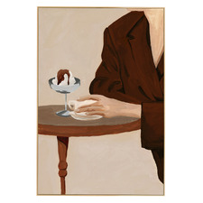 Nougat Evening Demitasse Canvas Wall Art
