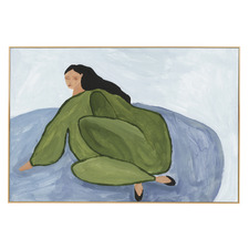 Blue Morning Meditation Canvas Wall Art