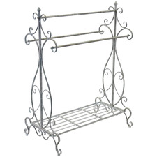 Metal Provincial look Towel Rack