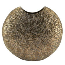 Gold Thalia Steel Vase
