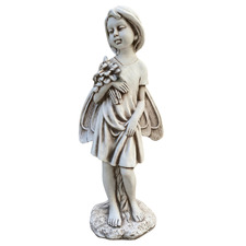 Eden Girl with Bouquet Fibrestone Garden Statue