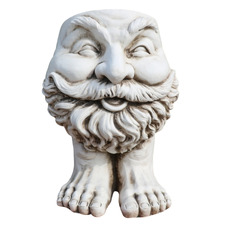 Norris Head & Feet Fibrestone Garden Statue