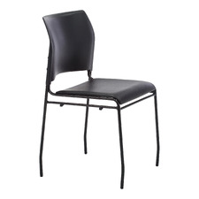Black Buro Maxim Stackable Visitor Chairs (Set of 4)