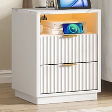 Linnea Bedside Table with LED
