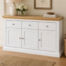 Lisbeth 3 Drawer 3 Door Sideboard