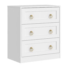 Cecilia 3 Drawer Bedside Table