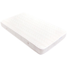 White Deluxe Innerspring Cotton Cot Mattress