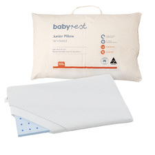 White Cotton Ventilated Toddler Pillow