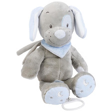 Grey Toby The Dog Musical Toy
