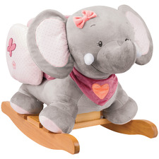 Kids' Pink Adele The Elephant Rocking Toy