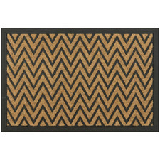 Chevron Faux Coir Doormat