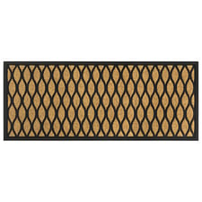 Criss Cross Faux Coir Doormat