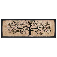 Natural Tree Printed Coir Doormat