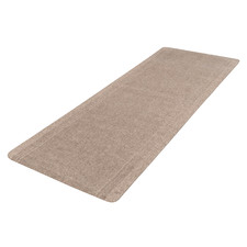 Beige Ribbed Hallway Runner