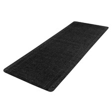 Charcoal Ribbed Hallway Runner