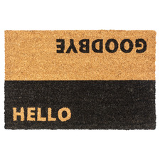 Natural Hello Coir Doormat