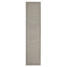 Brown Border Volos Flat Weave Runner
