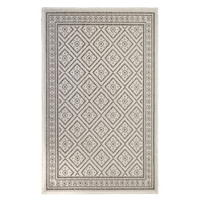Brown Border Volos Flat Weave Rug