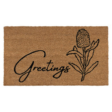 Greetings Native Coir Doormat