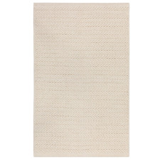 Cream Nola Hand-Woven Cotton Rug