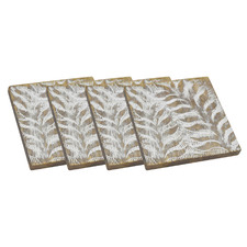 Palm Mango Wood Coasters (Set of 4)