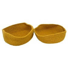 2 Piece Jute Storage Basket Set