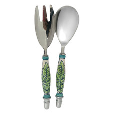 2 Piece Leaf Salad Server Set